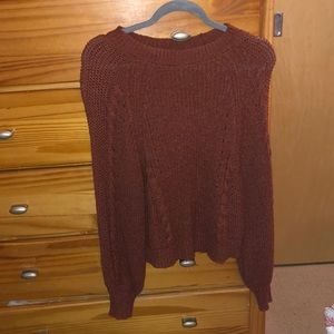 Burnt Orange Fall American Eagle Sweater